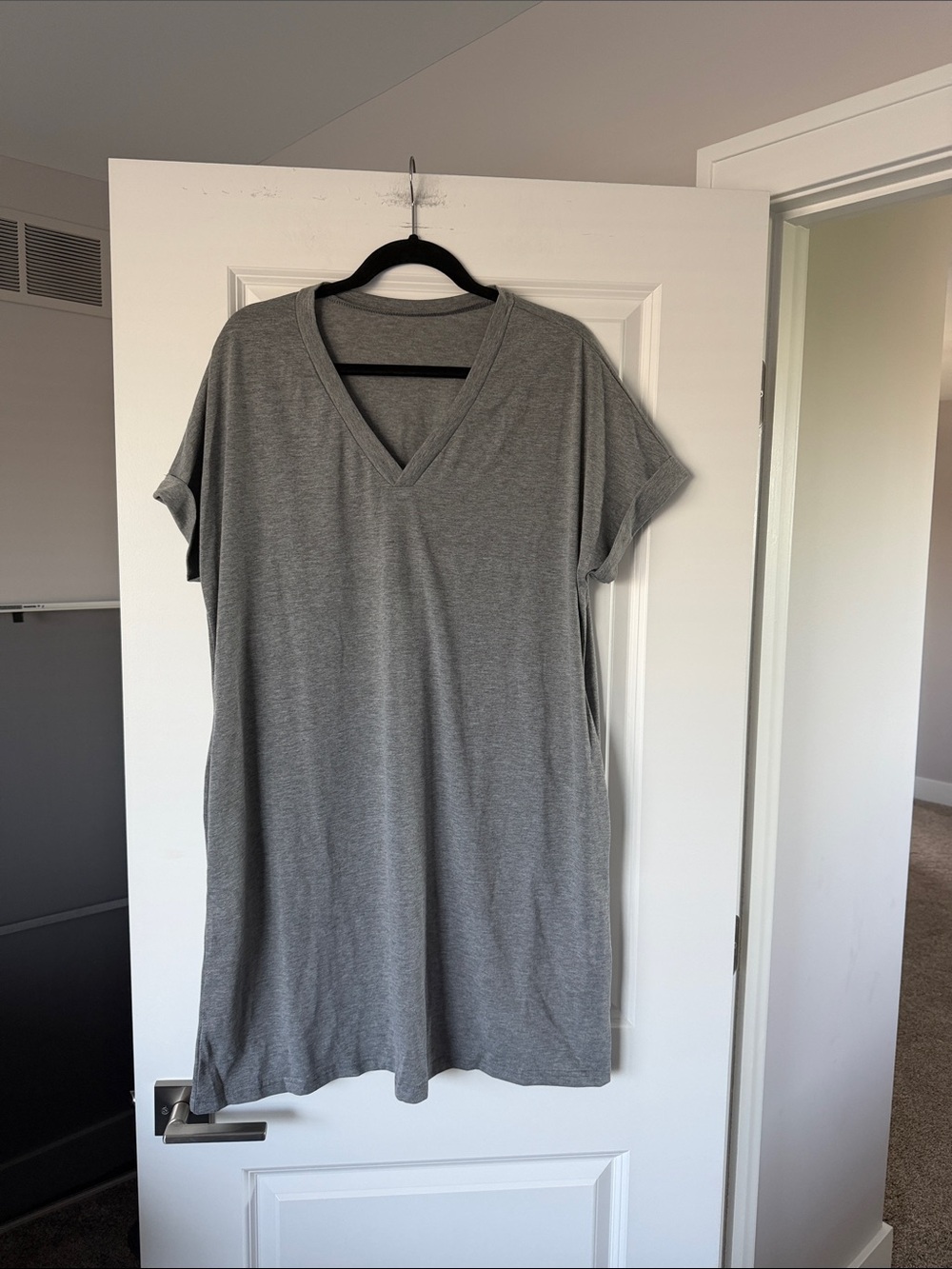 NWOT Gray T shirt Dress size XXL